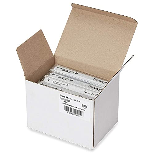 Flowery for The Pro Cushion Core Disposable Nail Files, 100/240 Grit, Double-Sided, Coarse/Medium Professional Shaper Smoother File, for All Types of Nails, 100 Count - Image 2