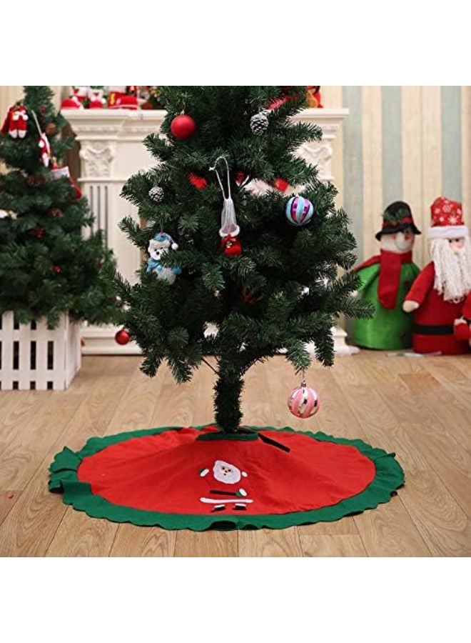 تنورة شجرة عيد الميلاد مع طباعة سانتا 36 بوصة - Image 4