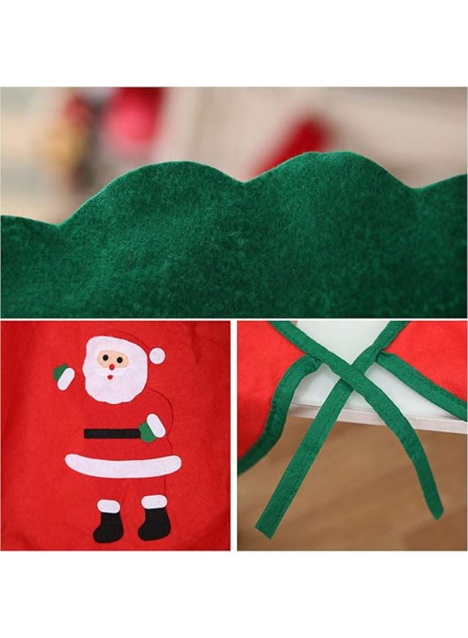 تنورة شجرة عيد الميلاد مع طباعة سانتا 36 بوصة - Image 2