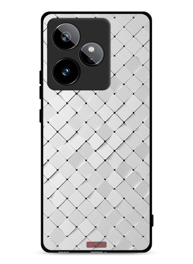 Tolwak Realme GT 7 5G Protective Case Cover Tiles Texture