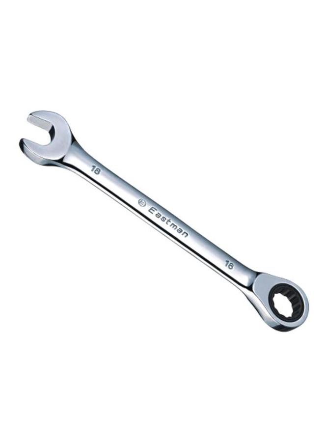 Eastman Combination Ratchet Wrench Silver 18mm