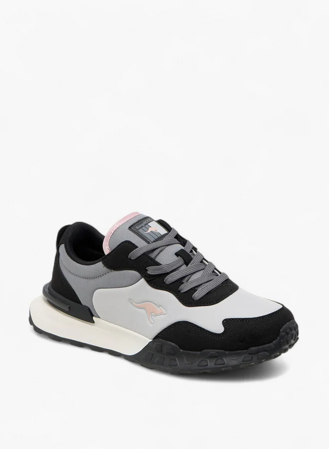 كانغاروس Women's Panelled Lace-Up Sports Shoes