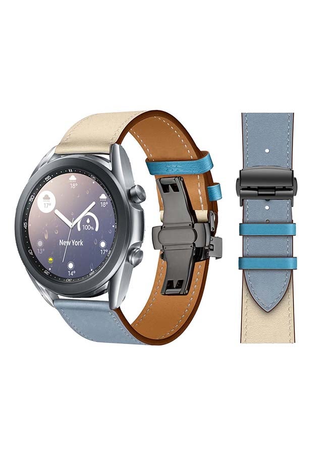 Perfii Replacement Band For Samsung Galaxy Watch3 Blue/Lin - Image 1