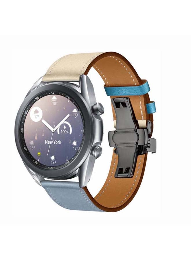 Perfii Replacement Band For Samsung Galaxy Watch3 Blue/Lin - Image 2