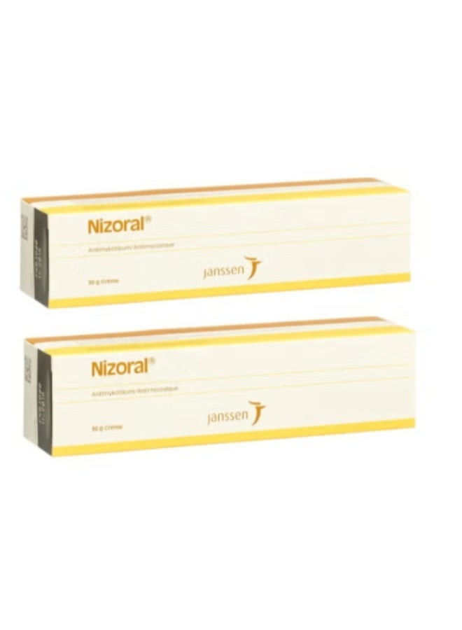 كريم نيزورال لعلاج التهابات الجلد والحكة والاحمرار - 30 غرام (عبوتان)