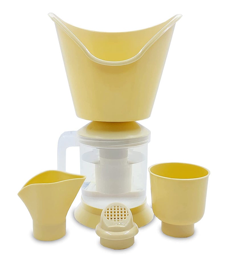 Nabhya 4 In 1 Steamer Steam inhaler for cold and cough Soothes Balm effect Steam Vaporizer Colour May Vary - Image 1