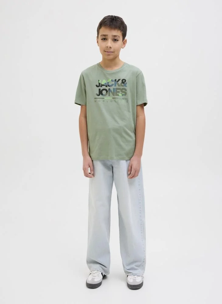 Jack & Jones Junior Kids Logo Crew Neck T-Shirt