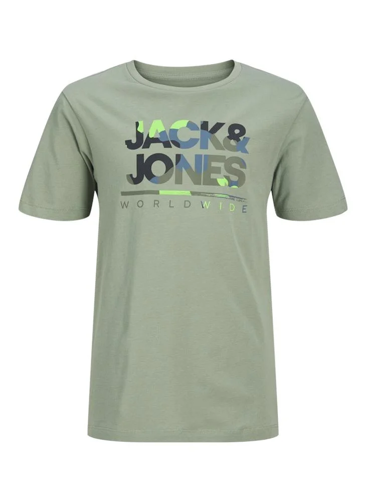 Jack & Jones Junior Kids Logo Crew Neck T-Shirt