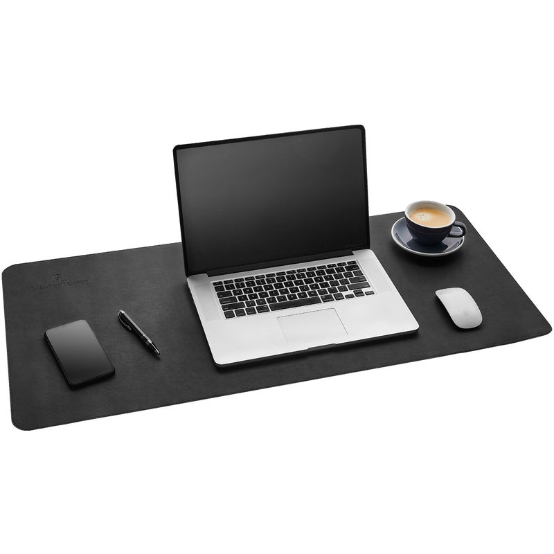 Gallaway Leather Desk Mat,Desk Writing Pad - Office Desk Pad, Large 36" x 17" Black, Desk Mats on Top of Desks, Gift Ready Elegant Computer Desk Mat Desk Cover Desk Pad Protector PU Leather - Image 1