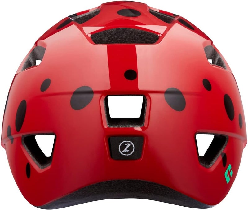 LAZER Pnut KinetiCore Kids Bike Helmet - Ladybug Design, Red - Image 3