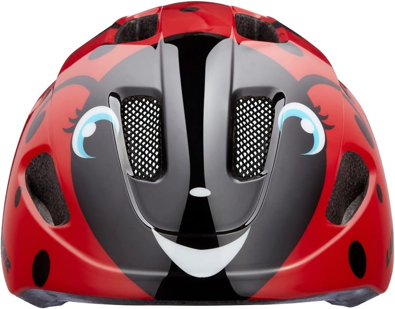 LAZER Pnut KinetiCore Kids Bike Helmet - Ladybug Design, Red - Image 2