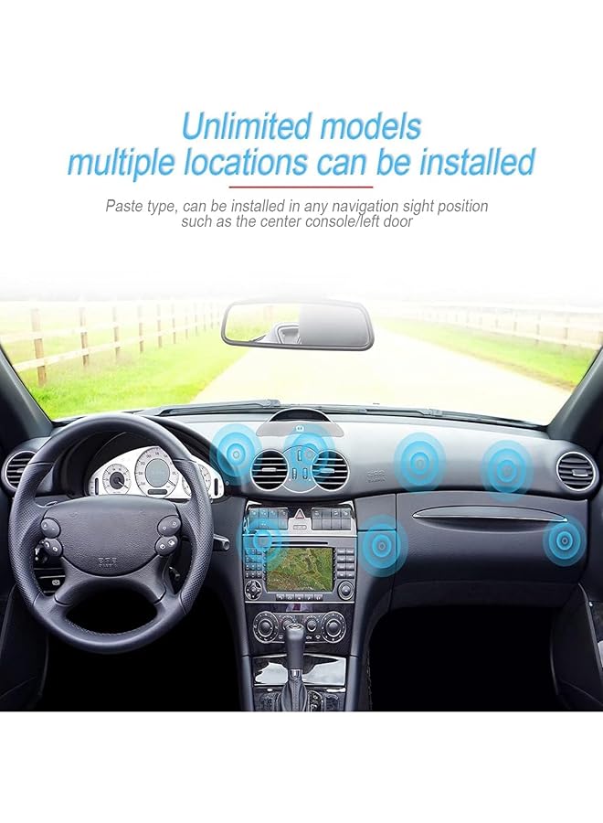 X Spring Magnetic Phone Holder For Car, 2 Pack 360 Adjustable Car Phone Holder Mount, Universal Dashboard Car Mount Compatible With All Phones, Magnetic Upgraded Phone Holder Easy Install (Black) - Image 2