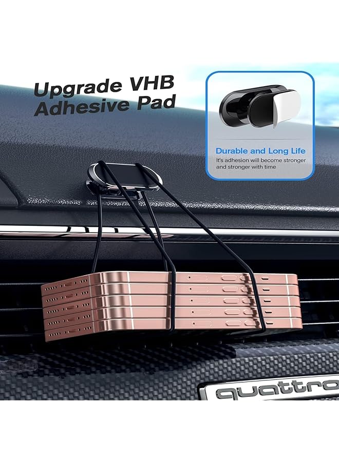 X Spring Magnetic Phone Holder For Car, 2 Pack 360 Adjustable Car Phone Holder Mount, Universal Dashboard Car Mount Compatible With All Phones, Magnetic Upgraded Phone Holder Easy Install (Black) - Image 4