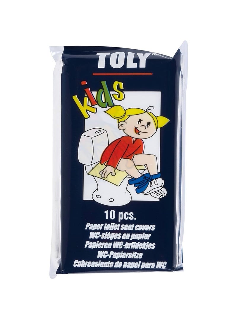 Toly Kids 100 - Biodegradable Toilet Seat Protectors for Kids | Fun Stickers, Flushable & Germ-Free (100 Sheets, 10 Packs) | Perfect for Home & Public Restrooms - Image 3