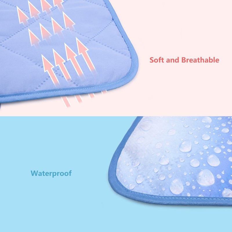 Topwon Quilted Changing Pad Waterproof, Crib Mattress Pad Liner,Comfy and Soft Foldable Mattresses 23'' x 31'' Protection for Kids, Adults, Elderly | Liquid, Urine, Accidents (Pack of 1) - Image 3