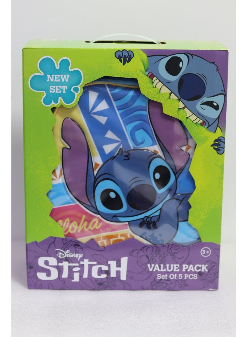STITCH حقيبة ظهر ديزني ستيتش 5 في 1 14 بوصة FKVPB14-411 - Image 1