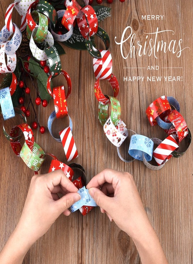 MIAHART Merry Christmas Paper Chains 300 Links Festive Paper Craft Supplies for Christmas and Festive Party Decorations - Image 4