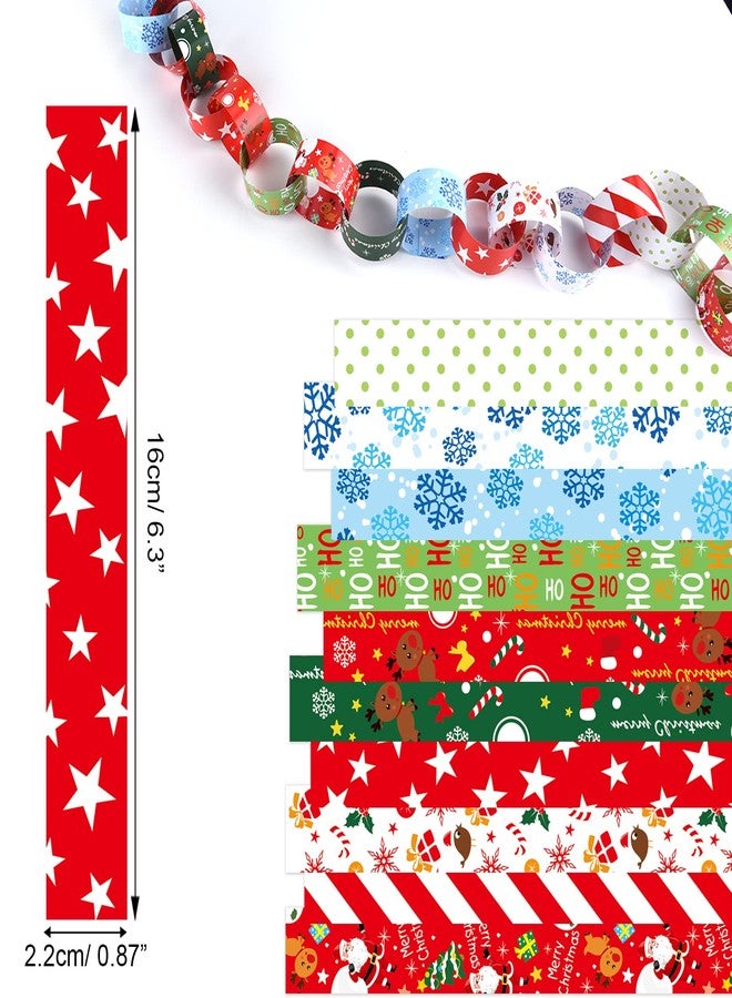 MIAHART Merry Christmas Paper Chains 300 Links Festive Paper Craft Supplies for Christmas and Festive Party Decorations - Image 3