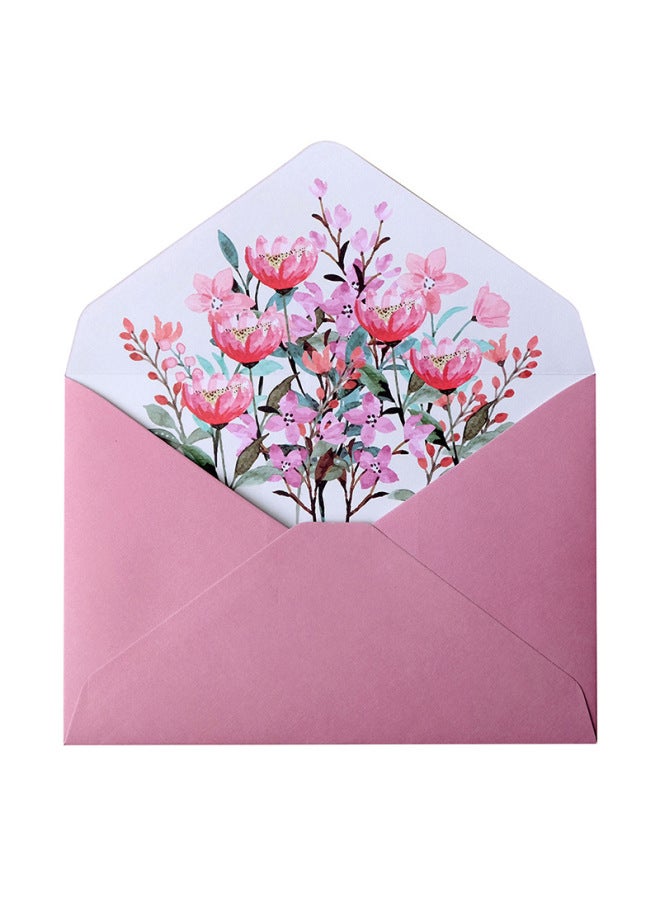 Glow Wedding Envelope Invitation Letter A5 Handwritten Love Letter Letter Paper Warm Spring Blooming Envelope Letter Paper Set Contains 2 Envelopes 4 Letter Paper - Image 1