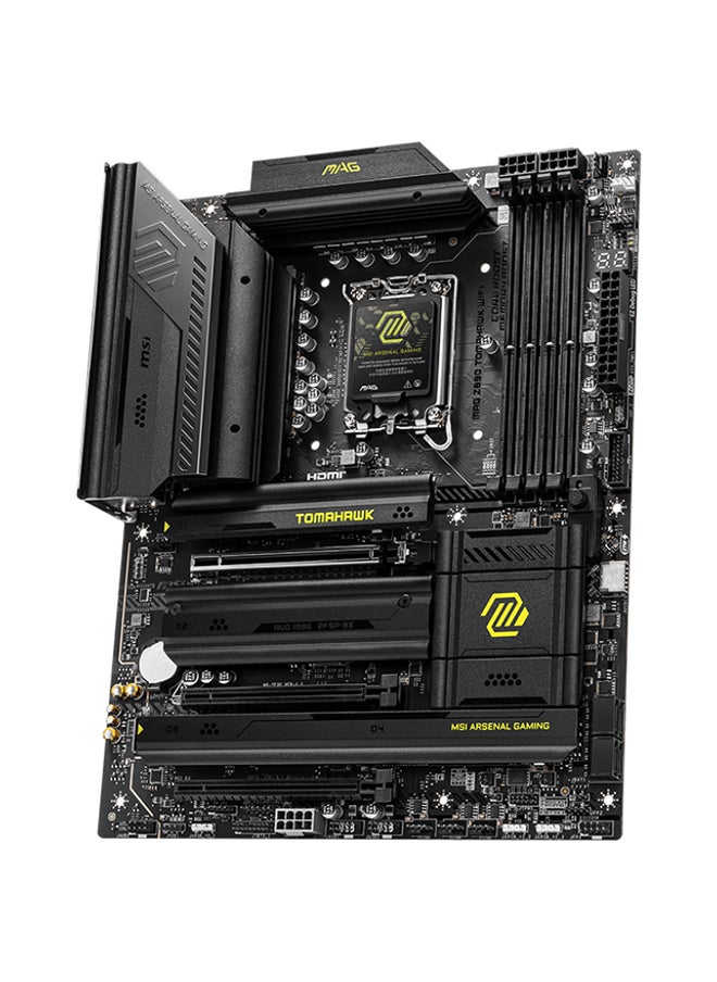 MSI MAG Z890 TOMAHAWK Wi-Fi ATX Motherboard, Intel Z890 Chipset, LGA1851 Socket, 4*DIMM DDR5 256GB Max Memory, 4*M.2, 1*PCIe 5.0*16, 1*5Gb Ethernet & Wi-Fi 7, Bluetooth v5.4, 1*HDMI, 2*Type-C Display Port, Audio Boost 4, Frozr Guard, EZ DIY, Ready For AI PC | 911-7E32-003 Black  - Image 3