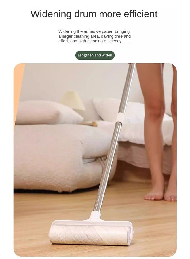 Bukela Long-Handled Dust Removal Roller for Home and Garments Extendable Design with Replacement Sheets - Image 4