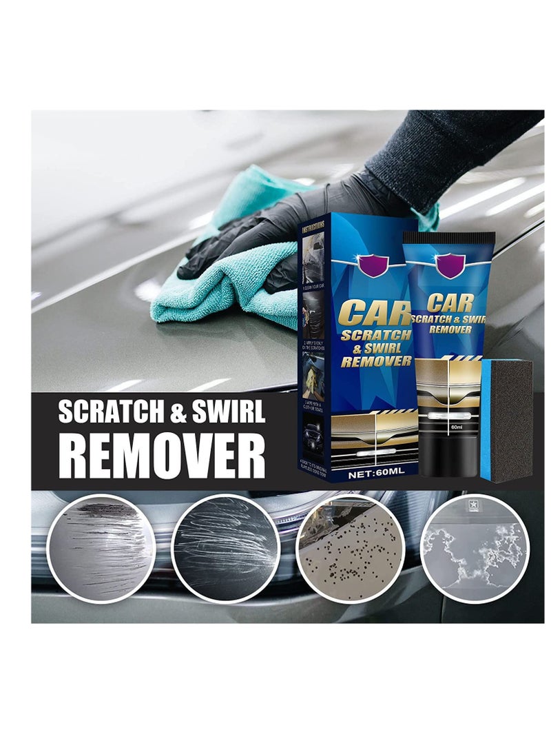SYOSI Car Scratch Remover Kit, 2 Pcs 120ml Car Scratch Repair Paste, Scratch Removal Paste for Repairing Car Scratches, Car Maintenance and Refurbishment Paint Scratch Polishing Repair Paste  - Image 4