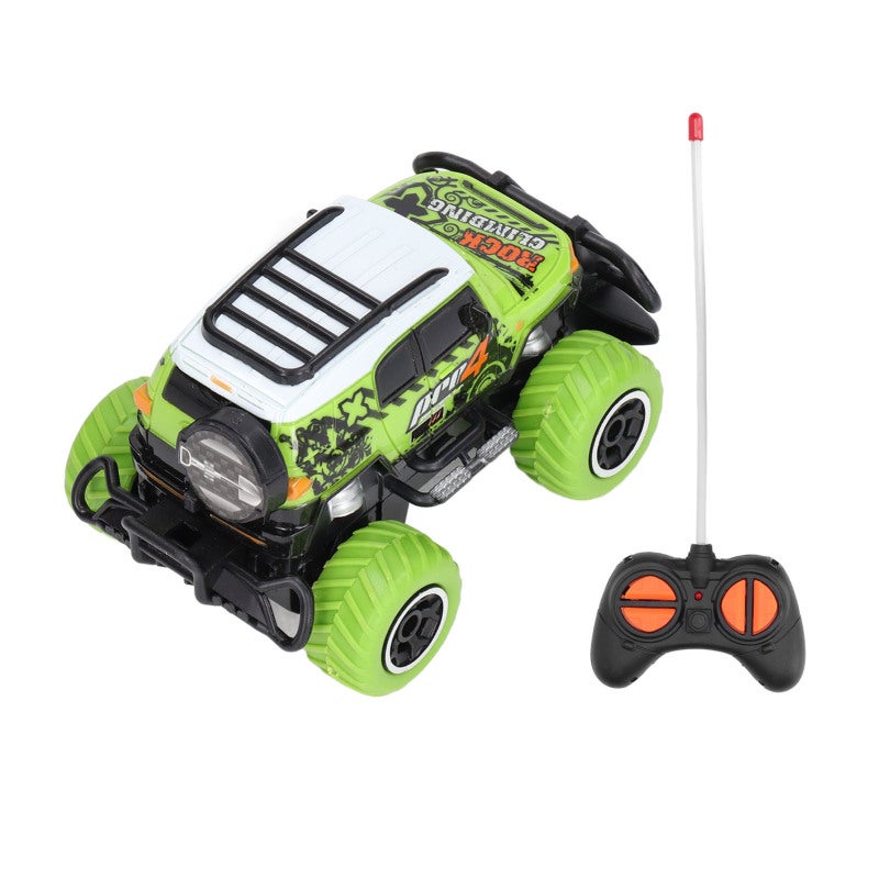 RC Mini Car: 1:43 Green, Strong Friction Tires - Easy To Operate, 4 Direction Control Remote Control Car for Kids 3 Years Old, Indoor and Outdoor Play - Image 3