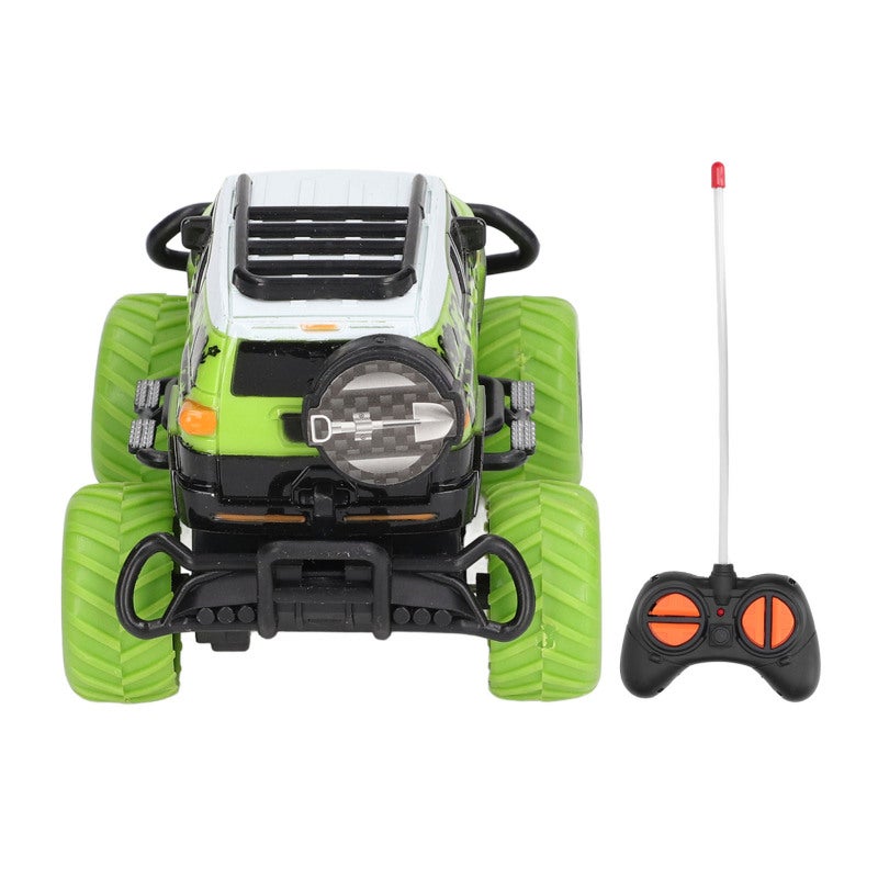 RC Mini Car: 1:43 Green, Strong Friction Tires - Easy To Operate, 4 Direction Control Remote Control Car for Kids 3 Years Old, Indoor and Outdoor Play - Image 4