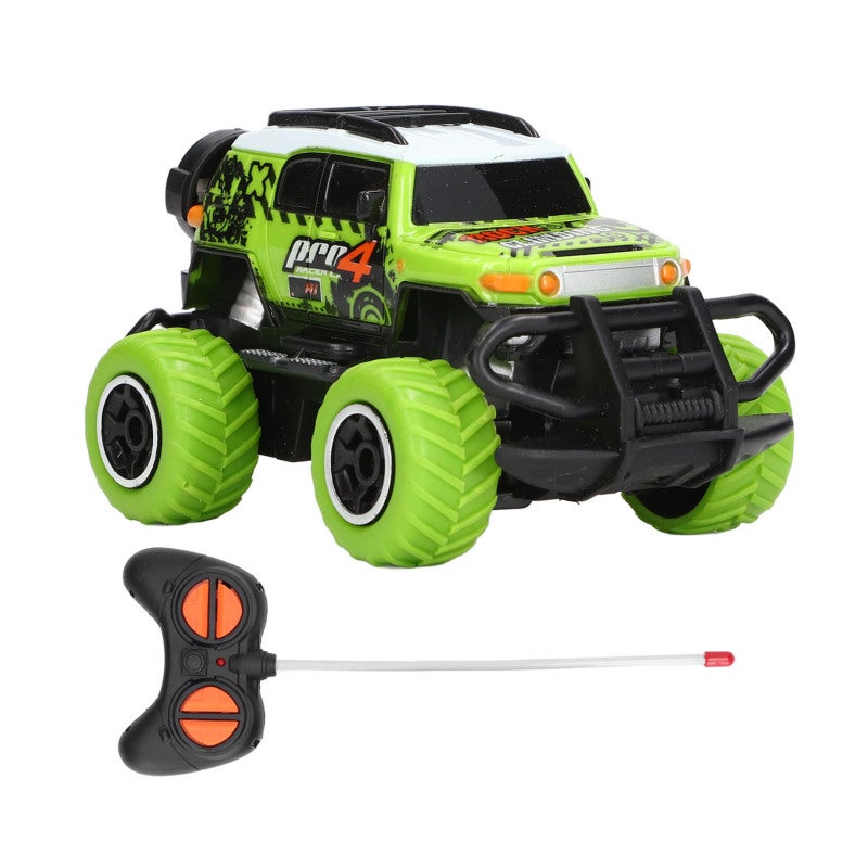 RC Mini Car: 1:43 Green, Strong Friction Tires - Easy To Operate, 4 Direction Control Remote Control Car for Kids 3 Years Old, Indoor and Outdoor Play - Image 5