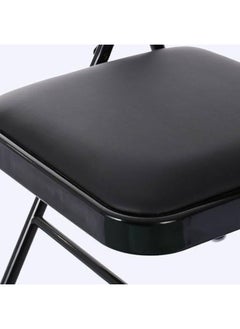 MOMENT Folding Chair With Padded Seats Multi Functional Portable Chair For Home Dining Office Outdoor Fishing, Black  - Image 4