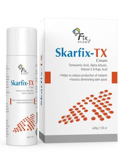 FIXDERMA Tranexamic Acid + 2% Kojic Acid + 1% Arbutin SKARFIX -TX Face Cream | Pigmentation Removal Cream | Kojic Acid Cream | Uneven Skin Tone - 30 gm  - Image 1