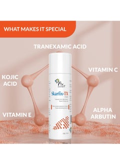 FIXDERMA Tranexamic Acid + 2% Kojic Acid + 1% Arbutin SKARFIX -TX Face Cream | Pigmentation Removal Cream | Kojic Acid Cream | Uneven Skin Tone - 30 gm  - Image 2