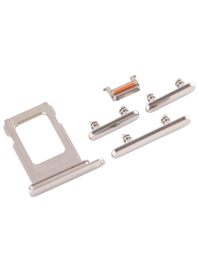 erorex SIM Card Tray + SIM Card Tray + Side Key for iPhone 11 Pro Max / 11 Pro(White) - Image 4