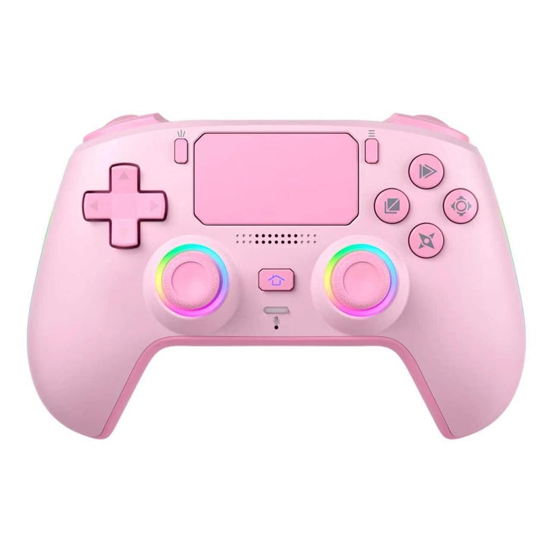 PS5 Bluetooth Game Controller with RGB Light, Macro Programming, and Magnetic Faceplate
