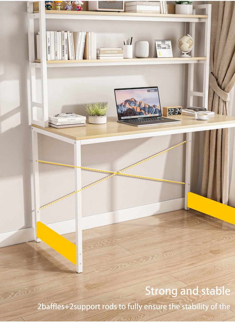 Stubborn - Study Table With Adjustable Bookshelf Office Table With Storage 110X50X170 Cm - Image 1