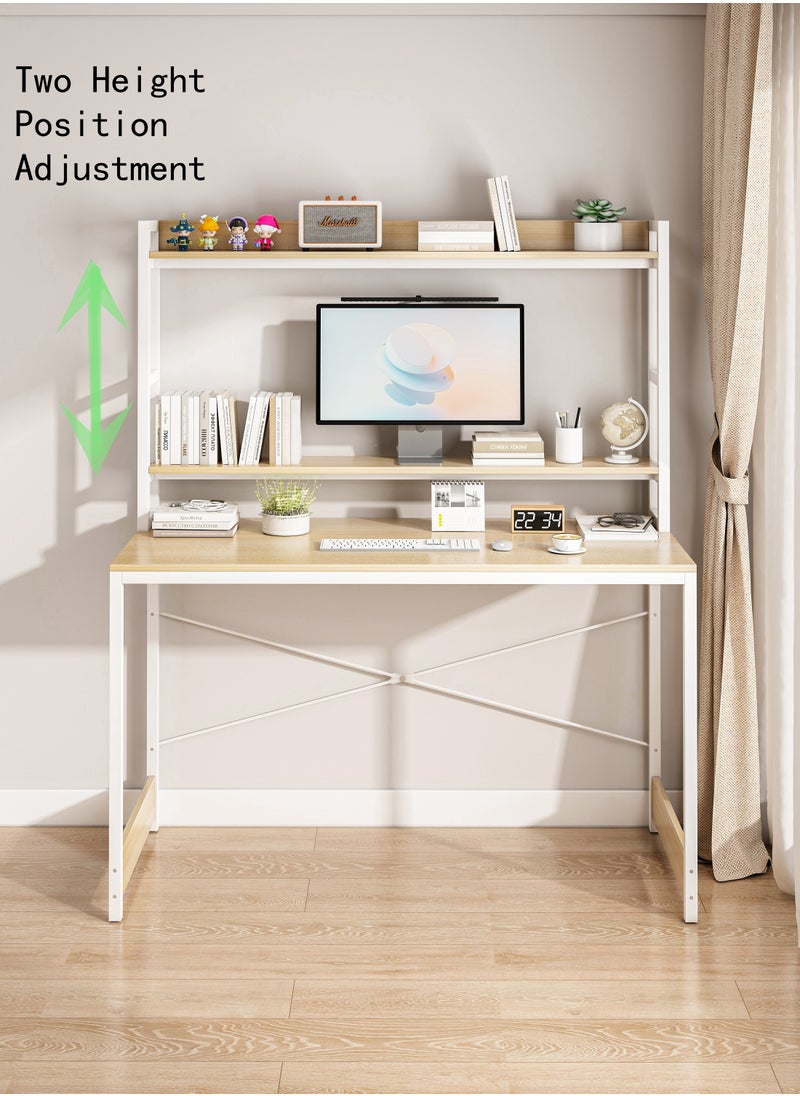 Stubborn - Study Table With Adjustable Bookshelf Office Table With Storage 110X50X170 Cm - Image 1