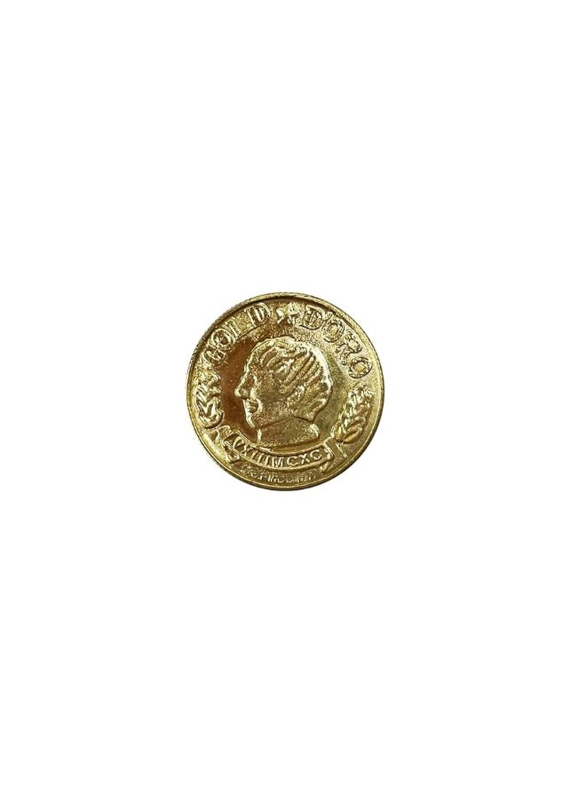 GiftExpress GIFTEXPRESS Plastic Doubloon Gold Coins  144 Count Kids Play Money Pirate Tokens  Toy Treasure for St Patricks Day Games Decorations  Party Favors  - Image 4