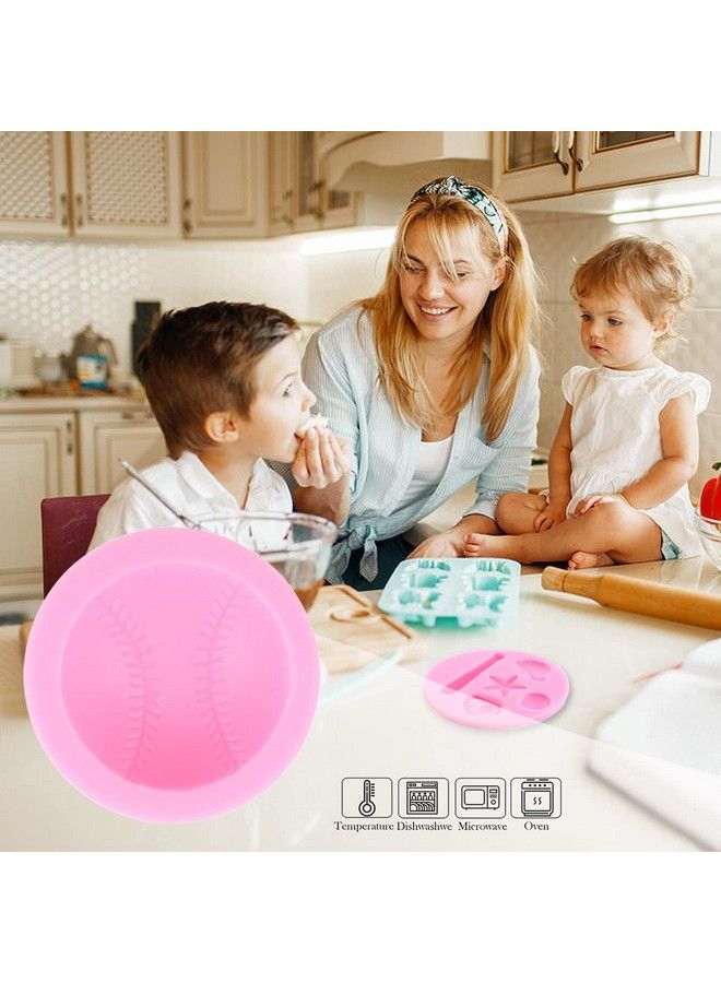 Mujiang Baseball Silicone Molds Baseball Softball Glove Fondant Mold For Cake Decorating Polymer Clay Candy Chocolate Gum Paste Set Of 3  - Image 5