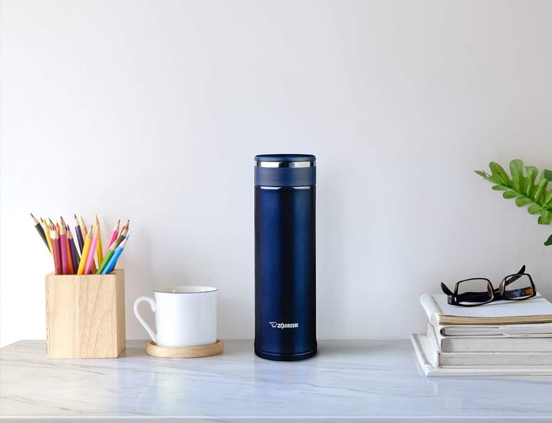 Zojirushi Zojirushi Stainless Steel Travel Mug with Tea Leaf Filter  11-Ounce/0.34-Liter  Deep Blue  - Image 4