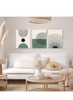 Decorior Artistic Tableau Modern 3 Pieces 42x90cm 30mm Raised - High-Quality Digital Printing - UV Coating for Color Protection - Easy Installation with Self-Adhesive - Elegant Home, Office, and Gift Decor  - Image 4