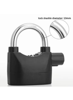 R RUNILEX R Runilex Anti Theft Motion Sensor Alarm Lock Black Alarm Security Lock with 3 Keys 110dba Waterproof Padlock for Universal Use Office Garage DoorBlack  - Image 5