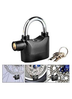 R RUNILEX R Runilex Anti Theft Motion Sensor Alarm Lock Black Alarm Security Lock with 3 Keys 110dba Waterproof Padlock for Universal Use Office Garage DoorBlack  - Image 3