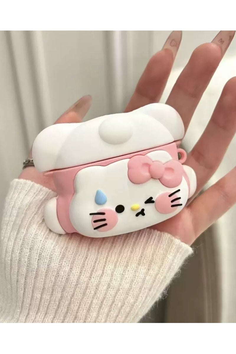 general AirPods 3rd generation silicone wireless Bluetooth protective case, cartoon design, Apple wireless Bluetooth headphones protective case, made of silicone material, with a creative and soft exterior.