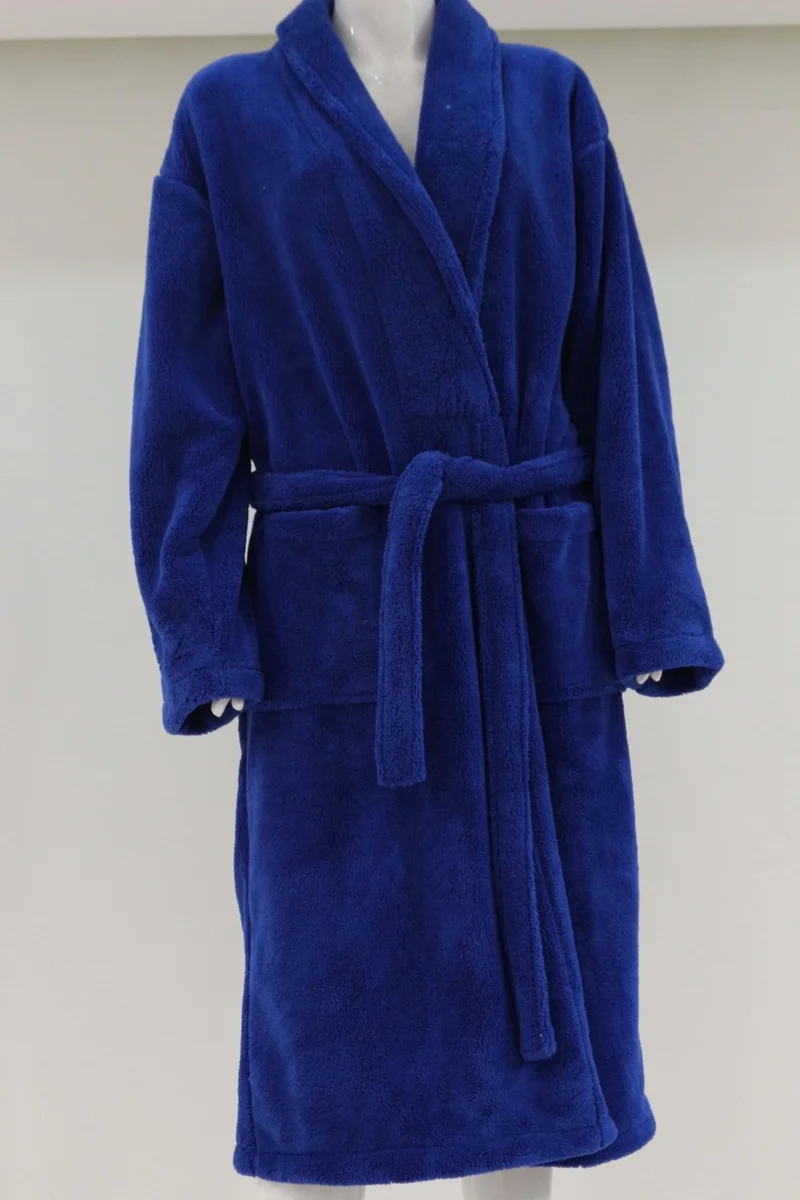 Ender Home Wellsoft Shalyaka Bathrobe Soft Plush Dressing Gown Unisex Welsoft Bathrobe