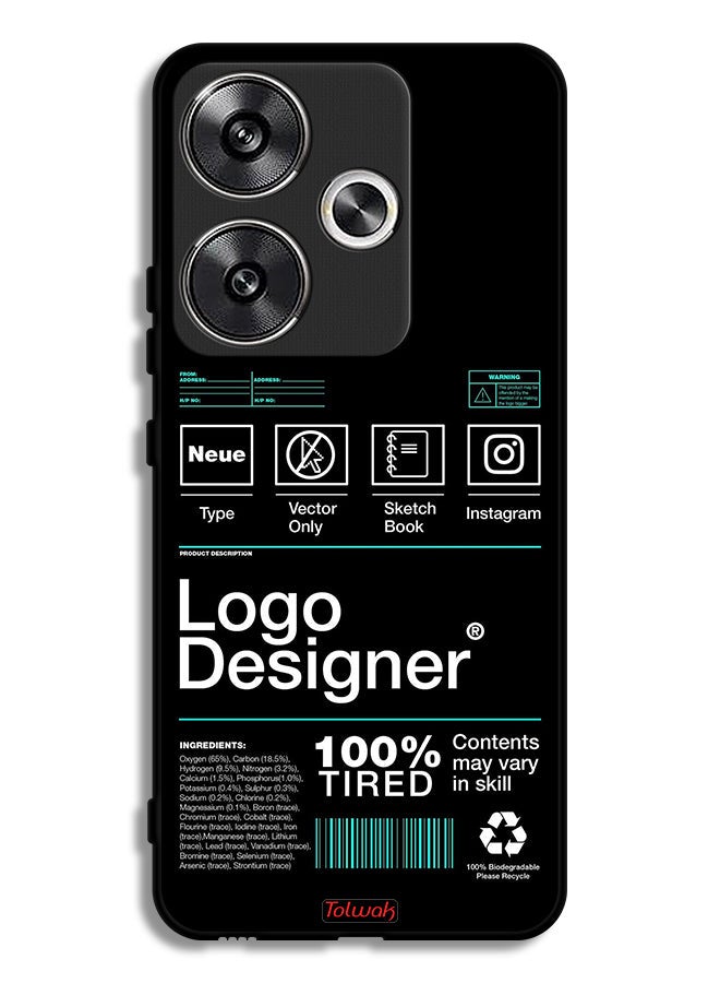 Tolwak Xiaomi Poco F6 5G Protective Case Cover Logo Designer Sticker - Image 1