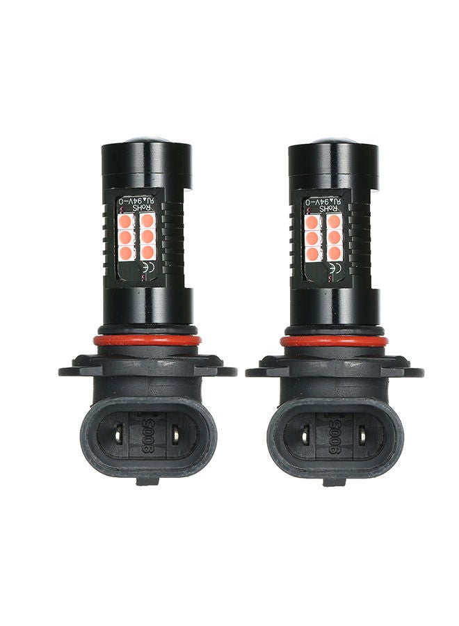 NIBEMINENT 2Pcs LED Bulb Lights Auto Lamp Bulbs Car Light 9006 Red  - Image 5