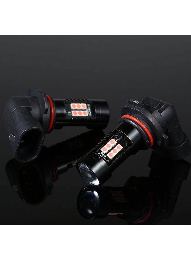 NIBEMINENT 2Pcs LED Bulb Lights Auto Lamp Bulbs Car Light 9006 Red  - Image 2