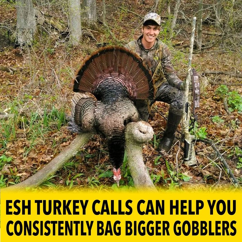 ESH Store Custom Calls Turkey Box Call for Hunting - Wooden Gobbler Turkey Caller with Realistic Hen Sounds - Turkey Hunting Accessories for Beginner and Pro Hunters - Image 3