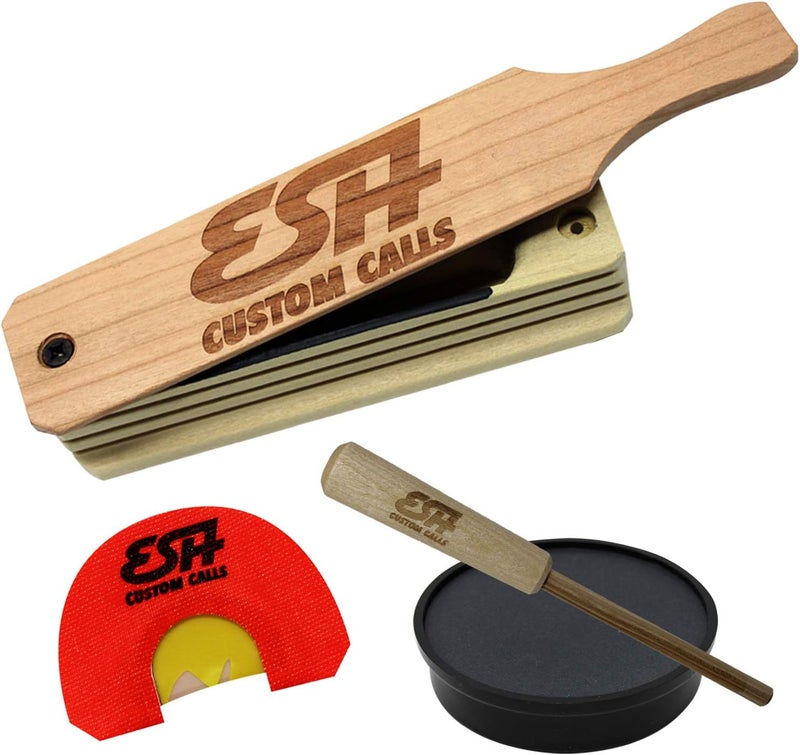 ESH Store Custom Calls Turkey Box Call for Hunting - Wooden Gobbler Turkey Caller with Realistic Hen Sounds - Turkey Hunting Accessories for Beginner and Pro Hunters - Image 1
