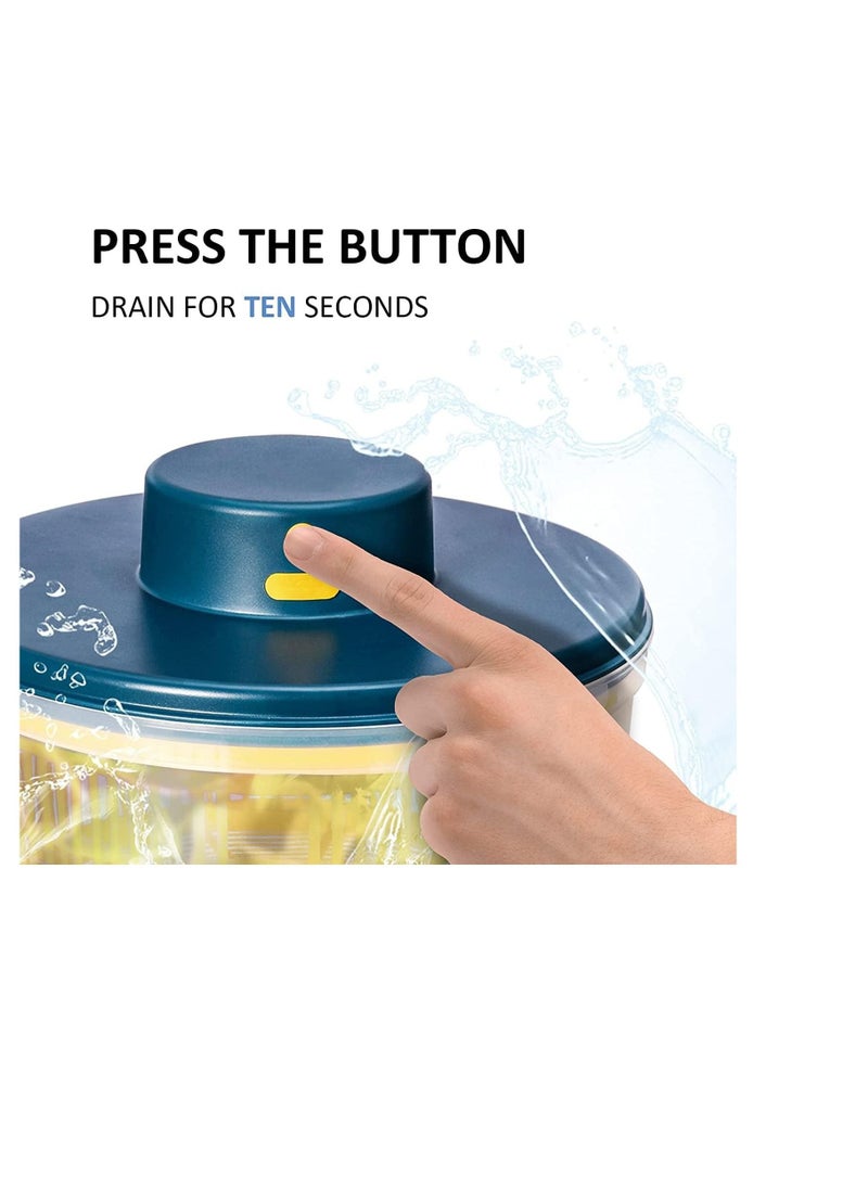 V2COM - V2COM Electric Salad Spinner 3L Vegetable Washer with Bowl, USB Electric Chargeable, Lettuce Cleaner and Dryer - Easy Water Drain System and Compact Storage, BPA Free and Easy to Use - Image 1